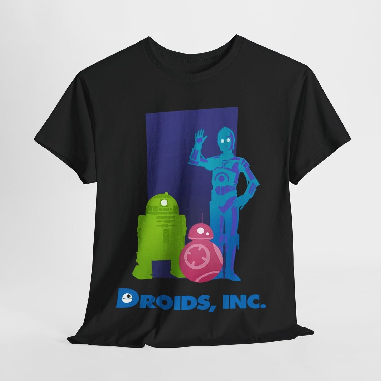 Galactic Droids Unite! Stylish Star Wars T-Shirt with R2-D2, BB-8 & C-3PO Art!