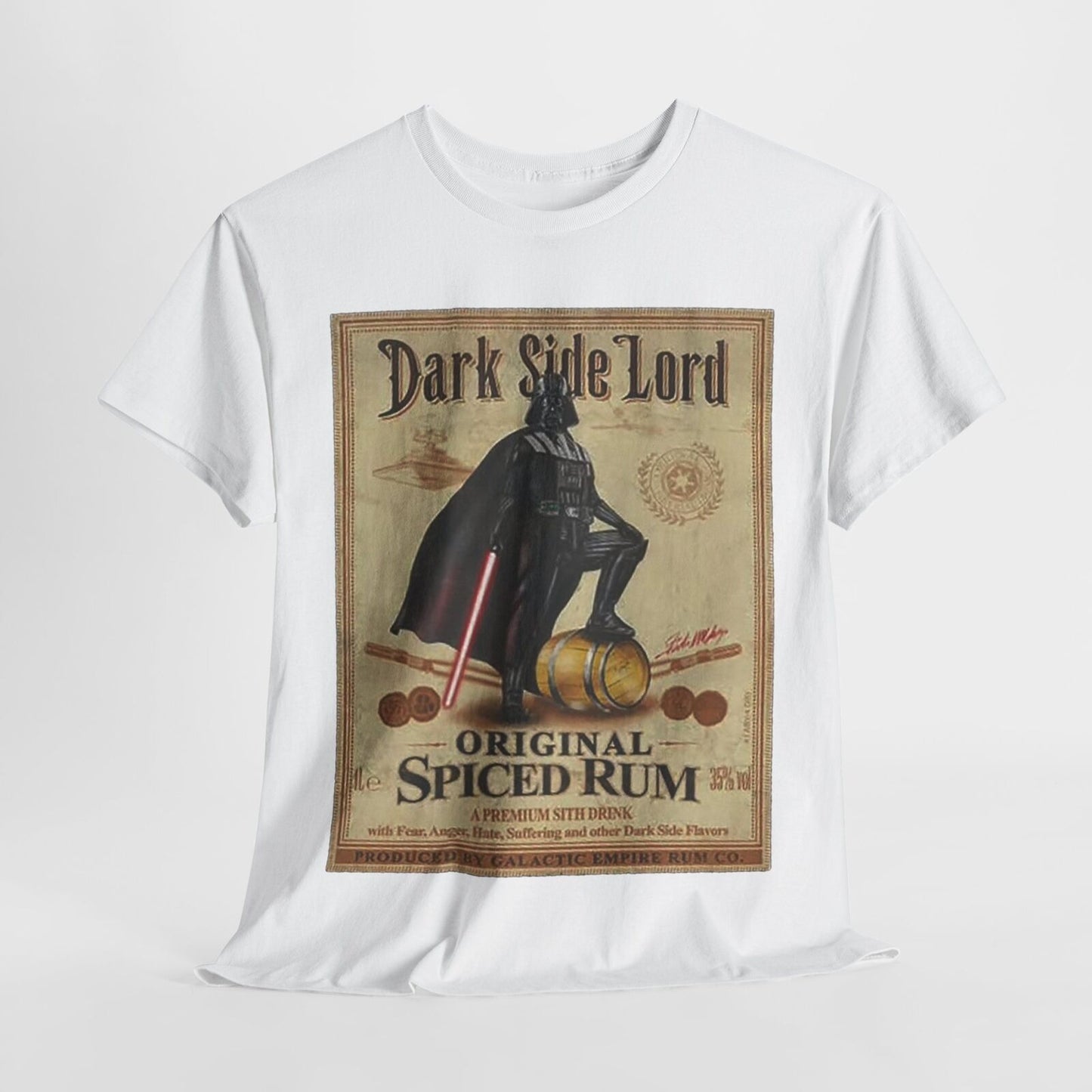 Epic Dark Side Lord Vintage T-Shirt Spiced Rum Design Darth Vader Galactic Flair