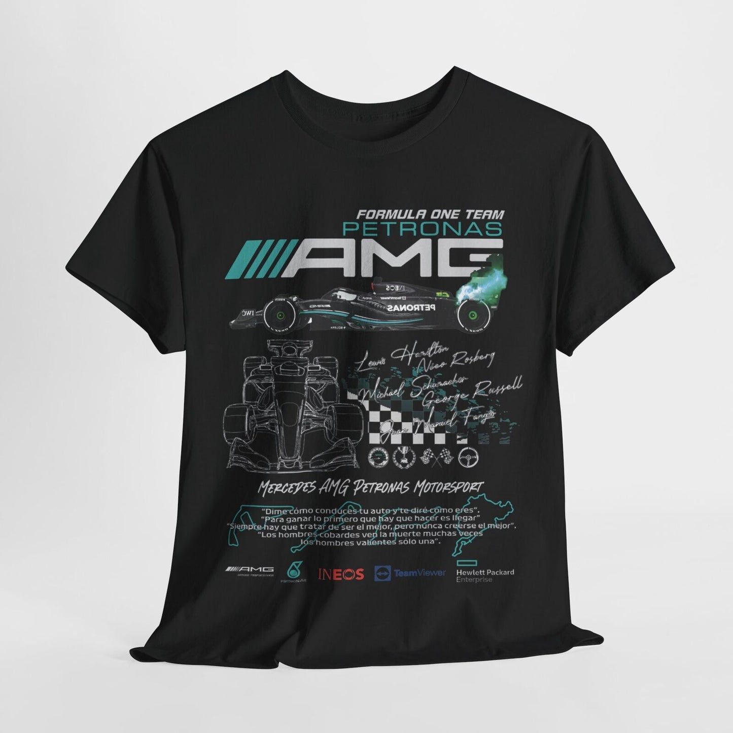 Ultimate Mercedes AMG Petronas F1 Team T-Shirt: Bold Design for Racing Fans!