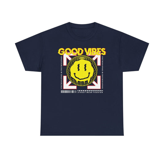 Good Vibes Streetwear T-Shirt with Exclusive Graphic Design Trendy Apparel Style