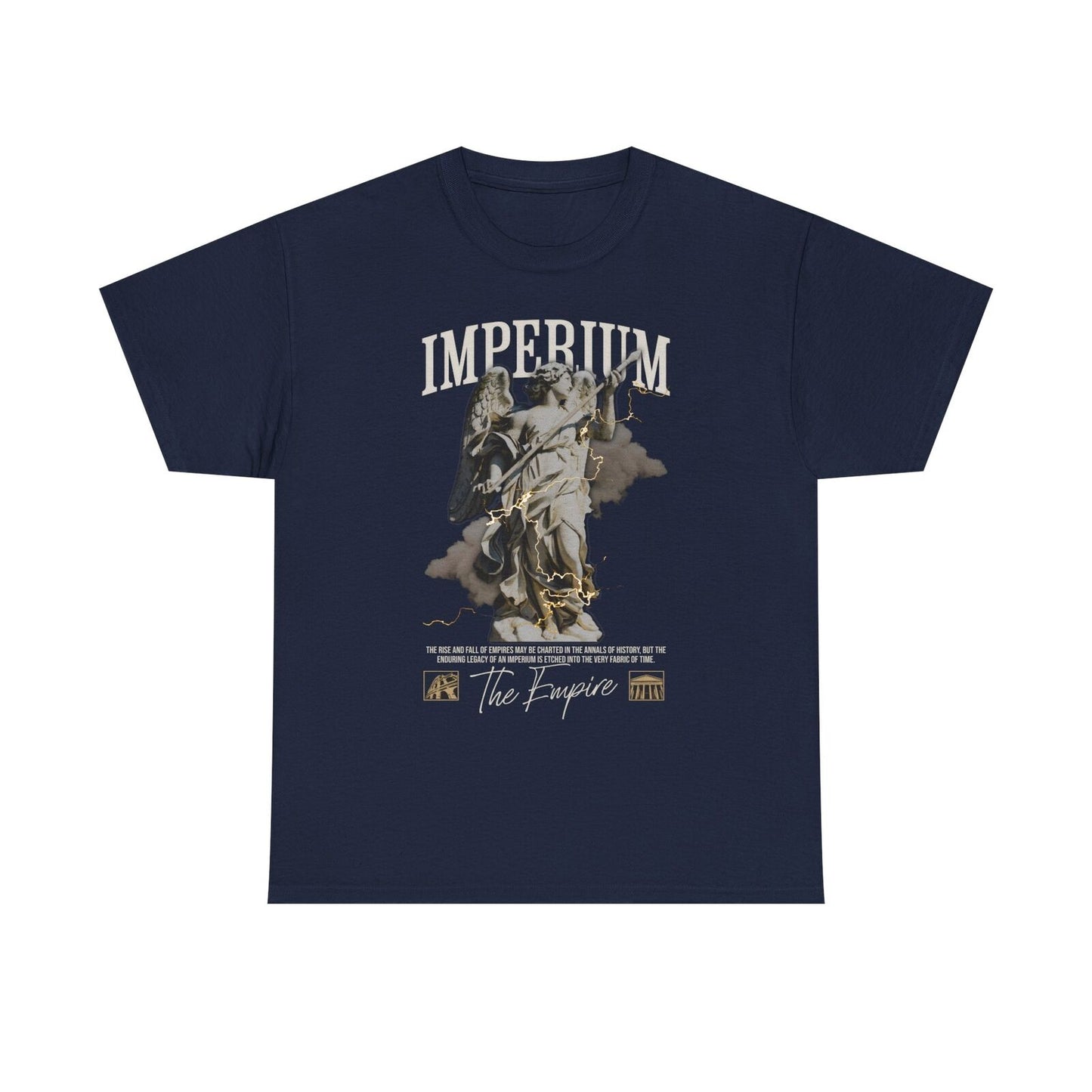Men's T-Shirt with Winged Angel Graphic, Imperium, Legacy of Empires Artistry