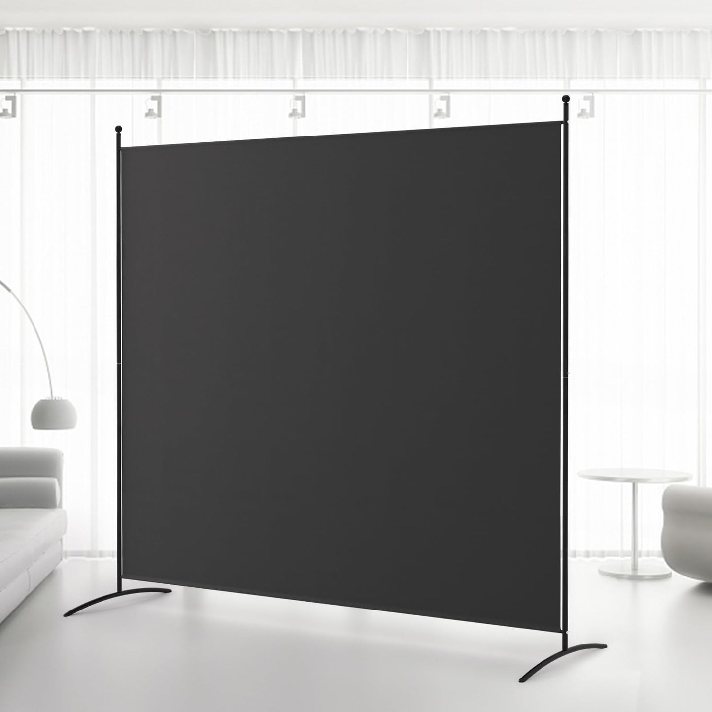 Kokorona 1 Panel Room Divider, 6FT Tall Folding Privacy Screen Wall Dividers, Portable Single Panel Temporary Privacy Wall Freestanding Room Divider