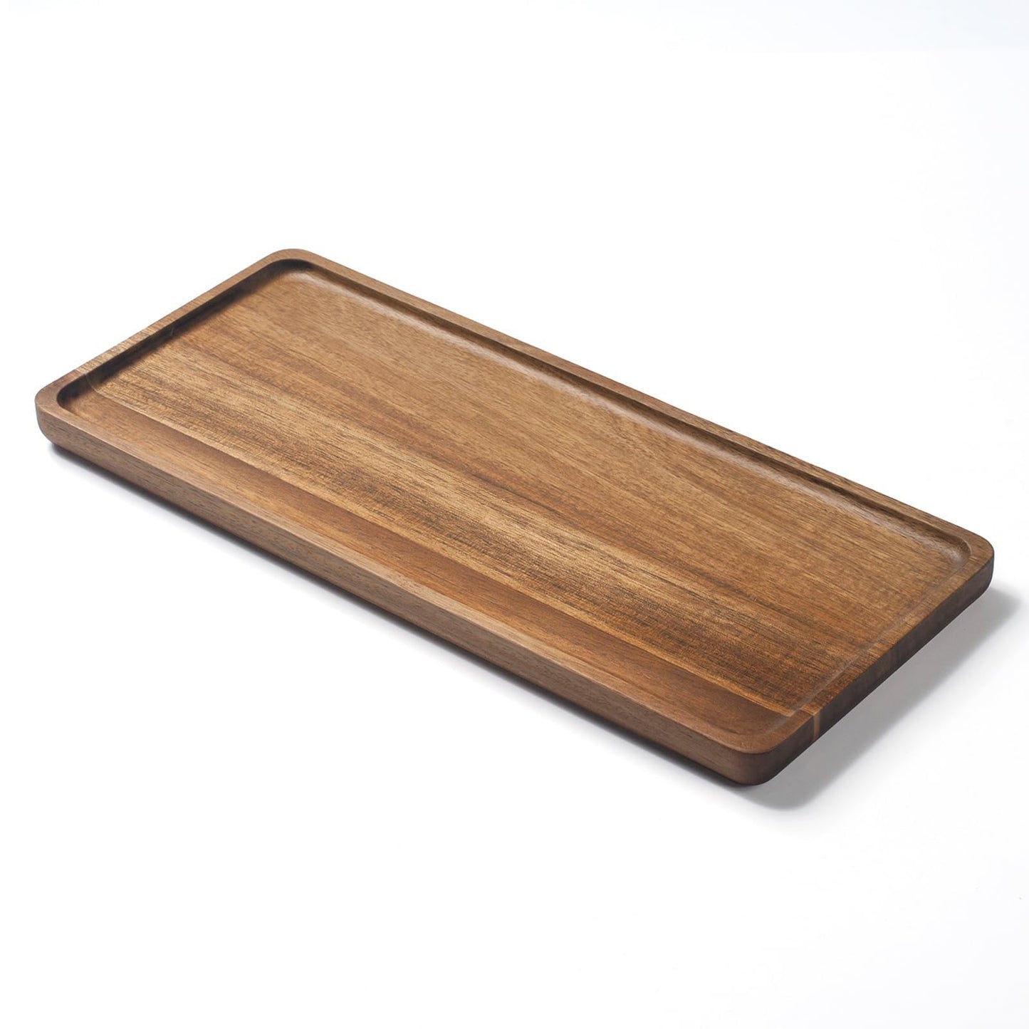 Bathroom Vanity Tray, Bathroom Tray for Counter, Toilet Tank Tray, Wood Bathroom Tray for Organizing and Home Decor (35 x 15 x 2 cm)