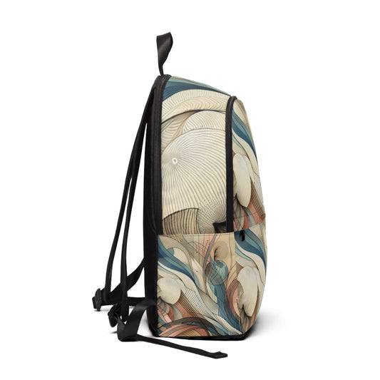 Luxury detailing of the Pastel Hues Backpack by Dazzling Dreams Studio showcasing its spacious compartments and elegant design, ideal for modern fashion.