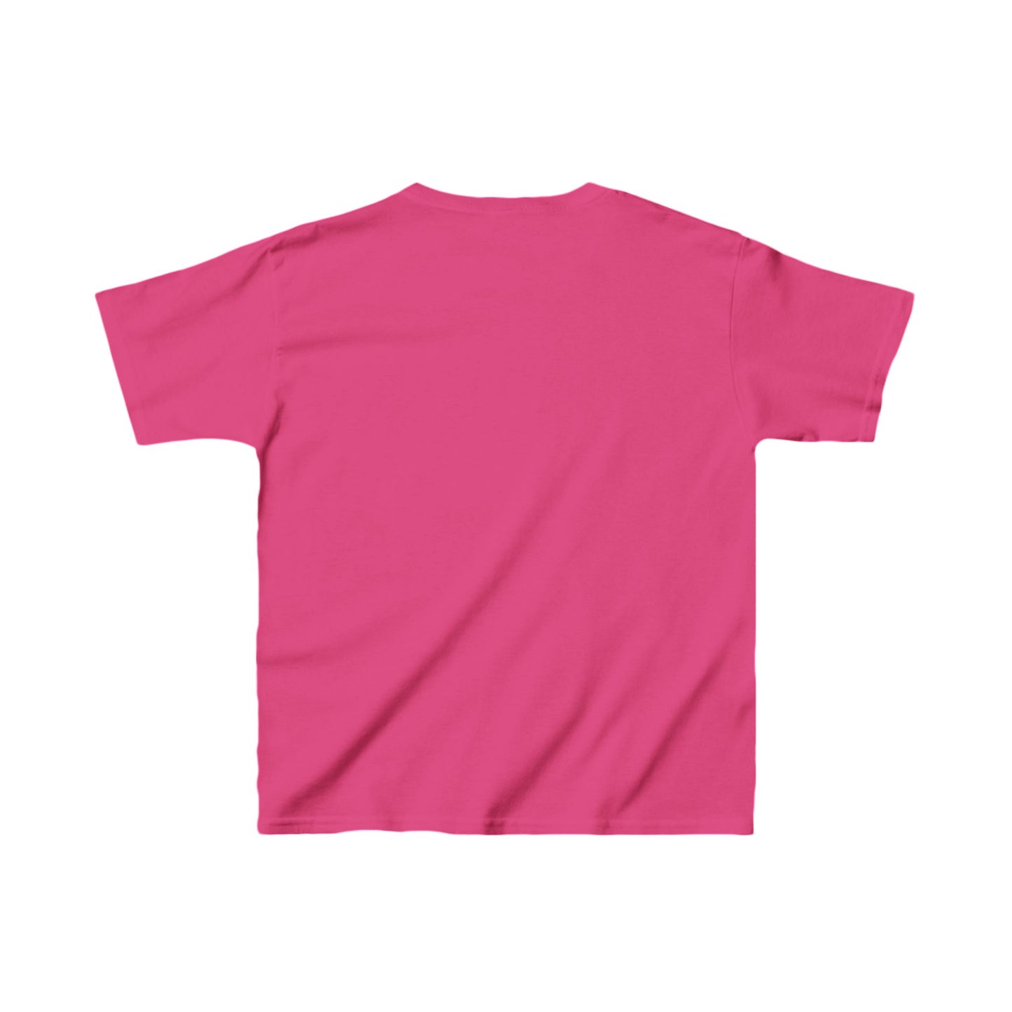 Child's Unisex Delighted Ice Cream Graphic Cotton Tee in vibrant pink, designed for bold young trendsetters who love playful creativity.