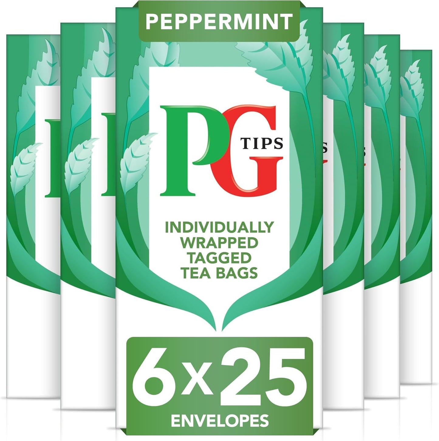 Pg tips | peppermint tea bags bulk | individually wrapped...