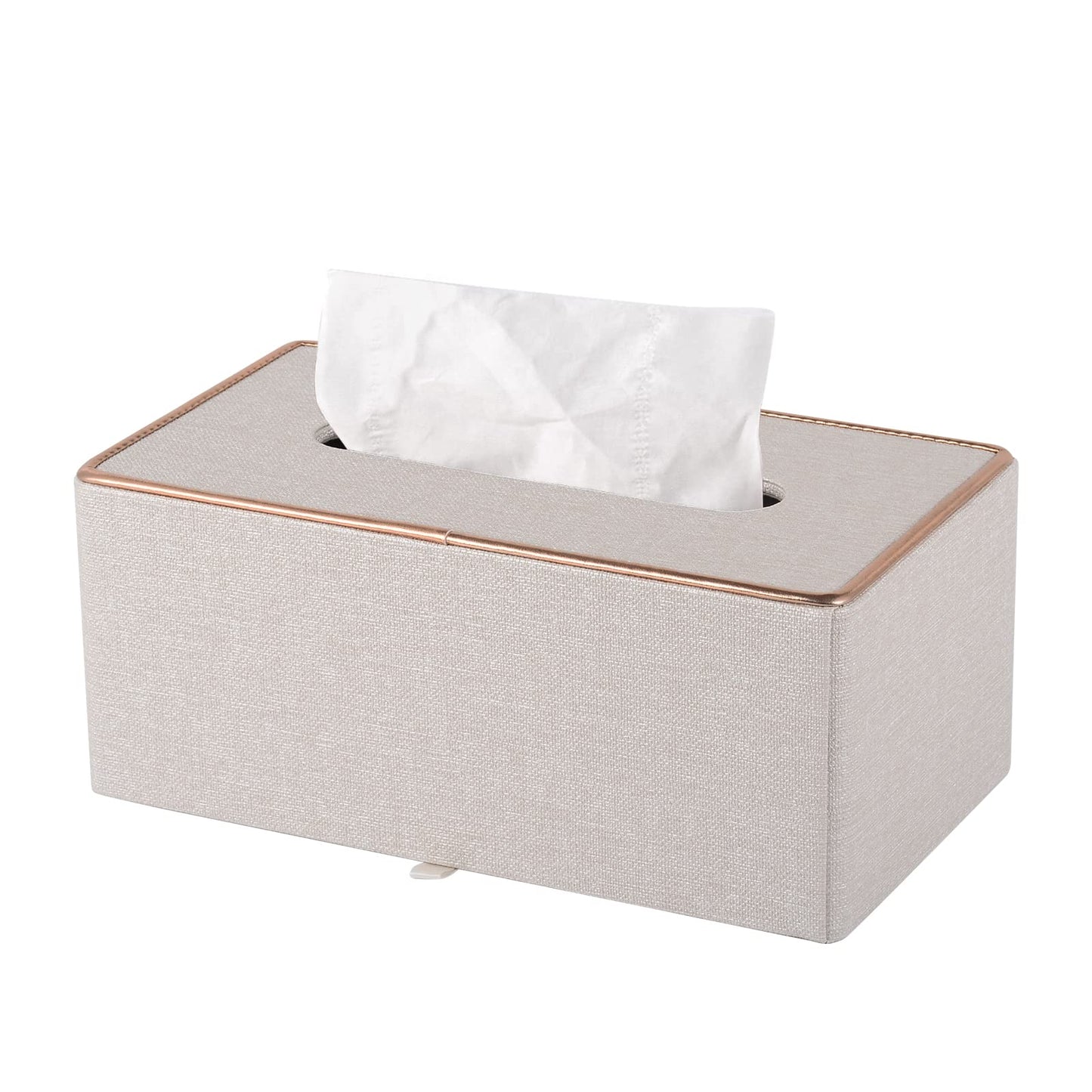 XNONE Tissue Box Cover Linen Tissue Box Holder Rectangle Tissue Organizer Napkin Dispenser for Home,Office,Restaurant,Dresser,Car,Bathroom Decor