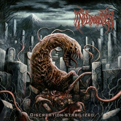 Inferno Hades - Discreation Stabilized CD album cover from Rancid Offal Records, a premium death metal release featuring dark, artistic imagery reflective of the album's intense genre.