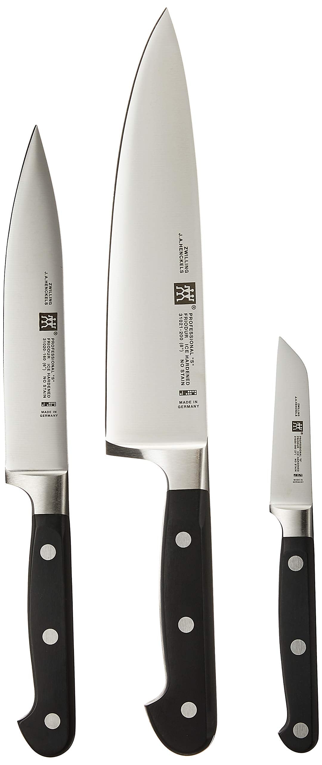 Zwilling Knife Set Professional-S 3 Parts, Silver/Black