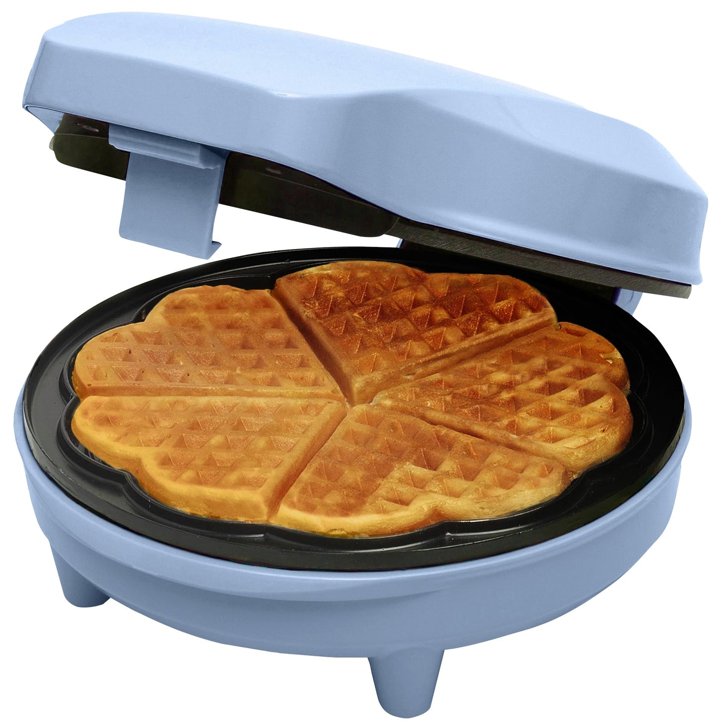 Bestron ASW217BBS Waffle Maker, Alloy Steel, Blue