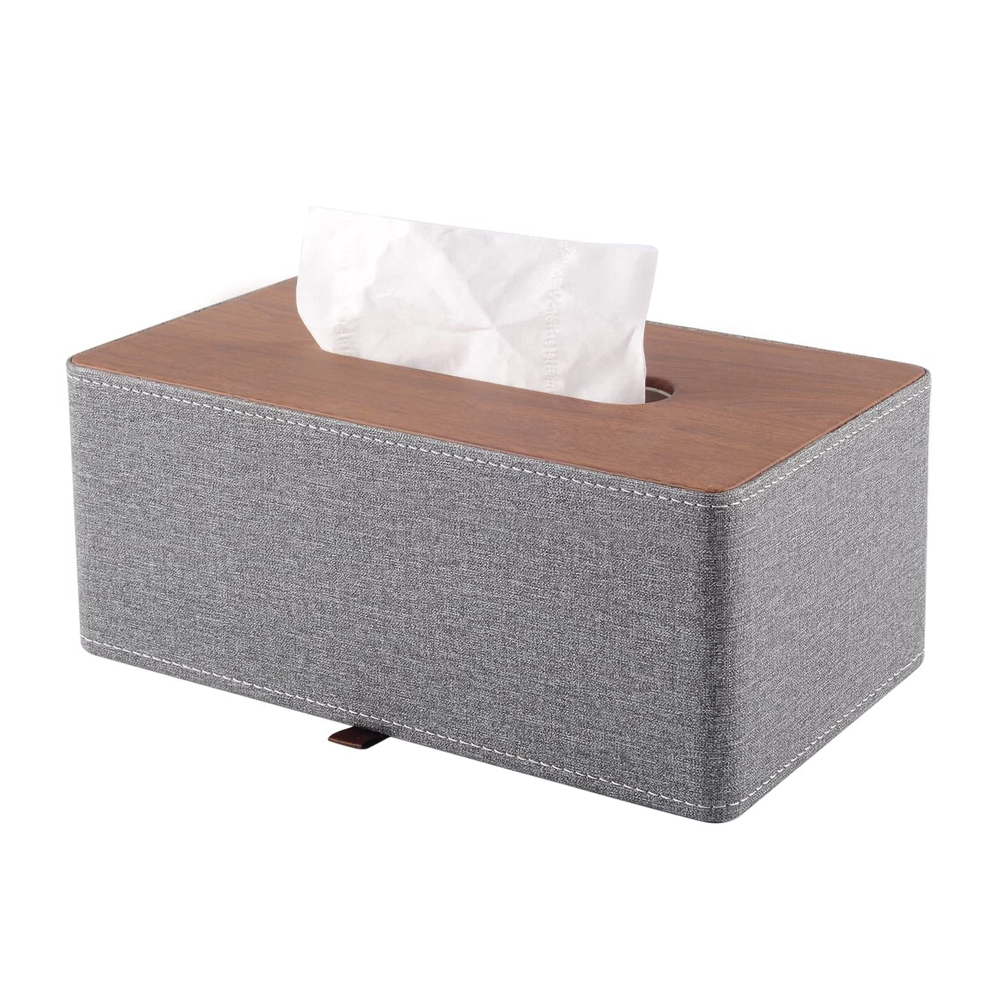 XNONE Tissue Box Cover Pu Leather Tissue Box Holder Rectangle Tissue Organizer Napkin Dispenser for Home,Office,Restaurant,Dresser,Car,Bathroom Decor
