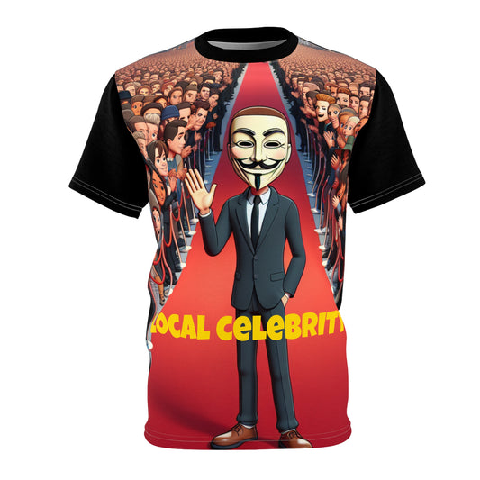 Stylish Local Celebrity Male Tee in vivid colours, crafted for comfort and designed by Dazzling Dreams Studio to celebrate diversity.