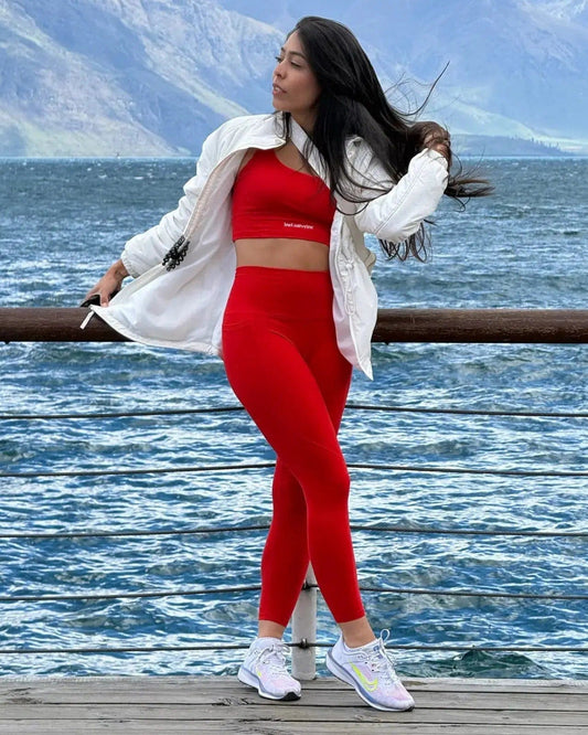 Premium Active Black Leggings with Pockets, High Waist Fit, Available in S-XL, Quick Dry Fabric