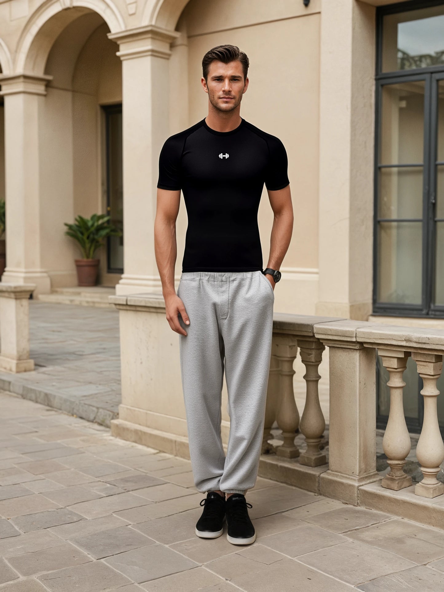 Luxurious soft Milk Silk fabric used in the High Elastic Compression T Shirt, ensuring comfort for all-day wear.