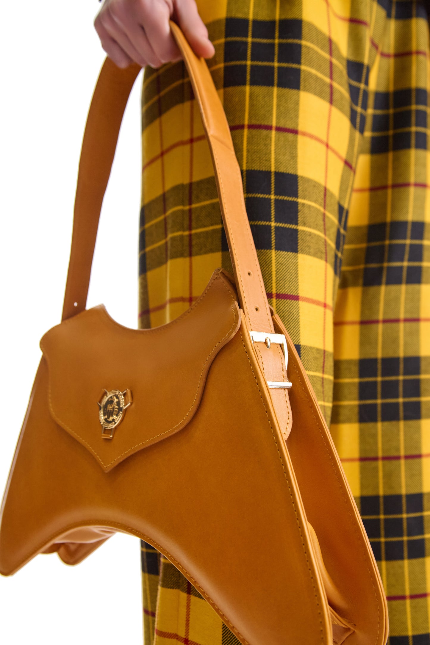 Stylish dimensions of Helen Anthony small shoulder bag displayed, measuring 36cm x 16cm x 6cm, highlighting its compact elegance.