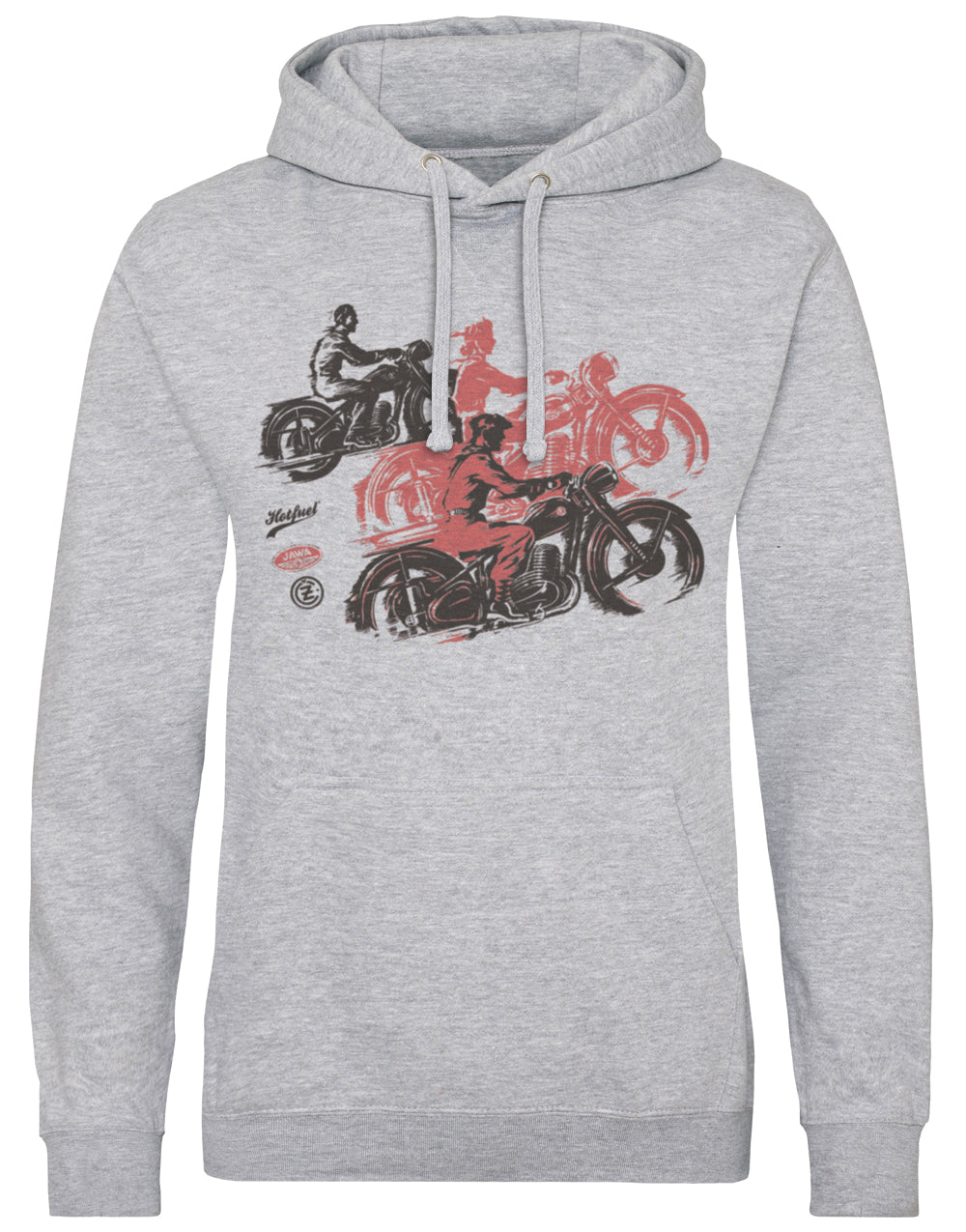Premium Hotfuel JAWA CZ Hoodie - Cotton-Polyester Blend, Kangaroo Pocket, WRAP Certified