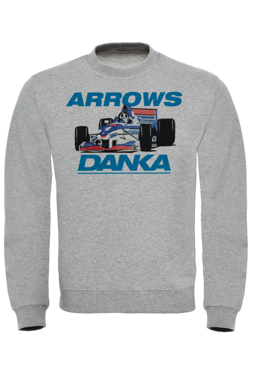 Damon Hill Arrows A18 Classic F1 Sweatshirt - Premium 80% Cotton, Soft Fleece, WRAP Certified