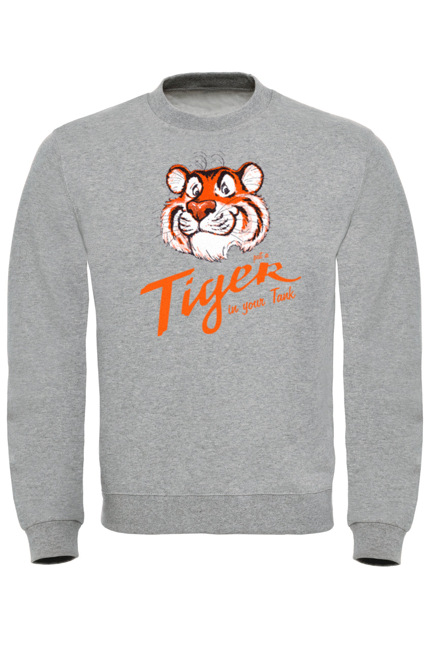 Premium Tiger In Your Tank Sweatshirt - 80% Cotton, Brushed Fleece, Ribbed Details