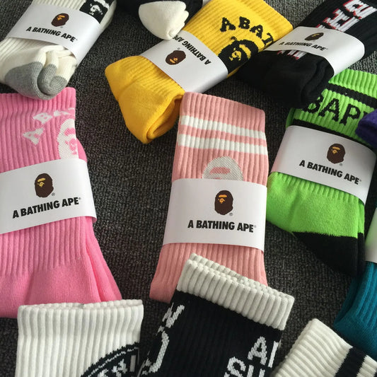 Close-up view of Luxury Womens Embroidered Mid Tube Skate Socks in colourful designs showcasing exceptional comfort and breathable fabric by Dazzling Dreams Studio.