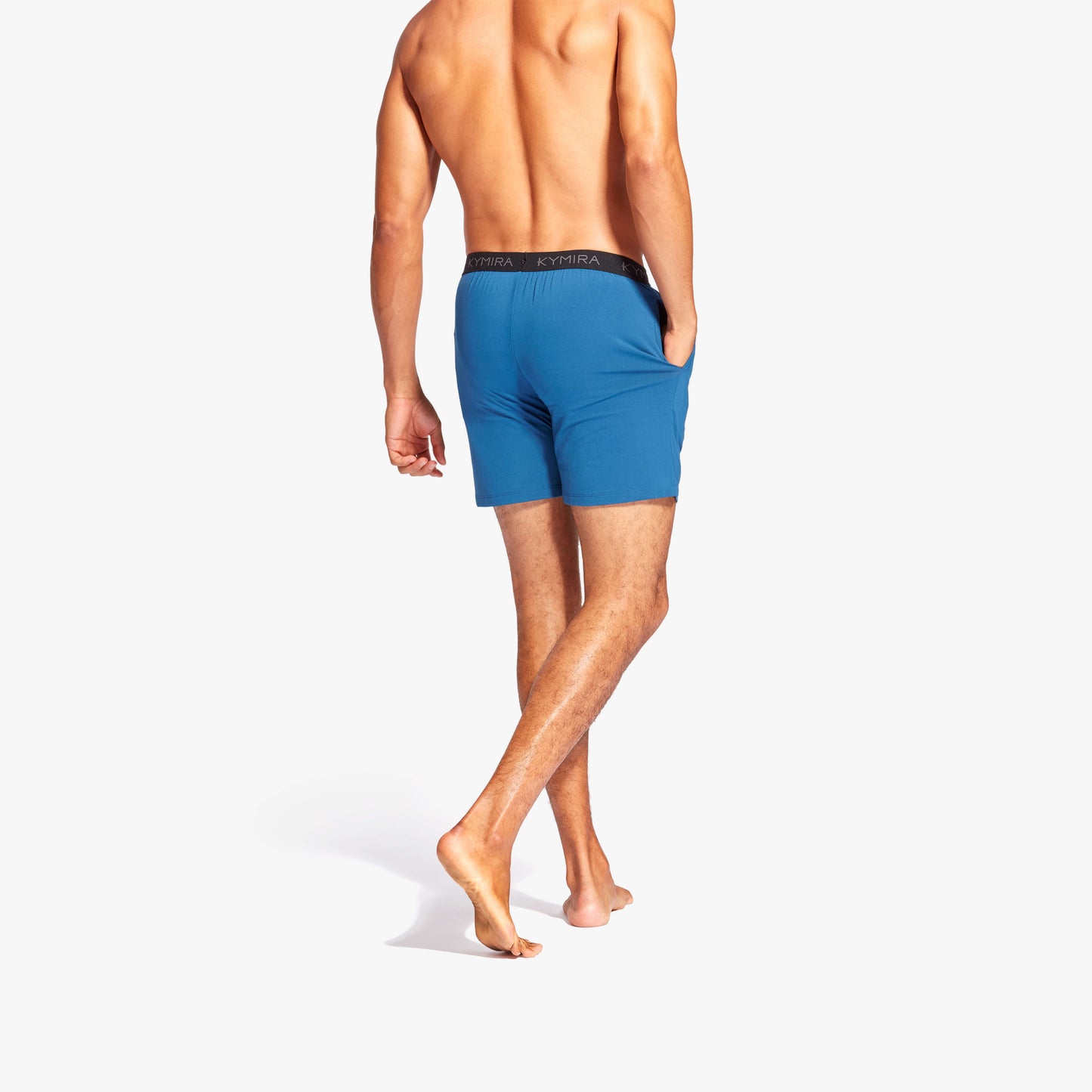 KYMIRA Luxury Men's Infrared Recovery Sleepwear Shorts in elegant design, available in sizes S to XXL, promoting optimal comfort and relaxation for restful nights.