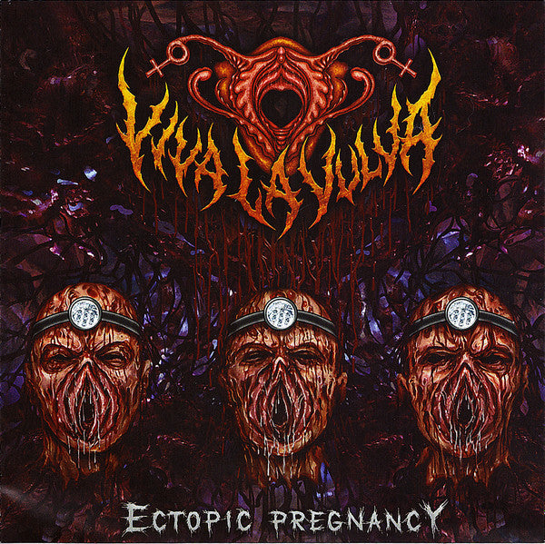 Viva La Vulva - Ectopic Pregnancy CD album cover by Rancid Offal Records, featuring intricate artwork for a unique death metal genre experience.