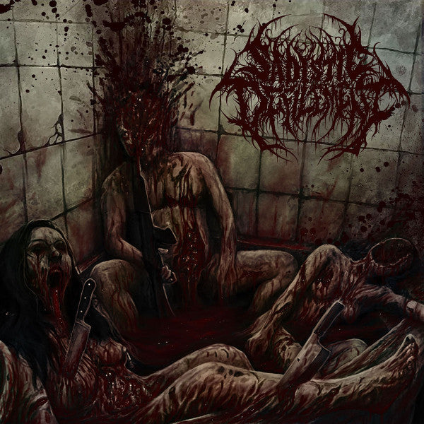 Sadistic Defilement album cover by Rancid Offal Records, featuring dark and edgy artwork embodying the essence of Death Metal.