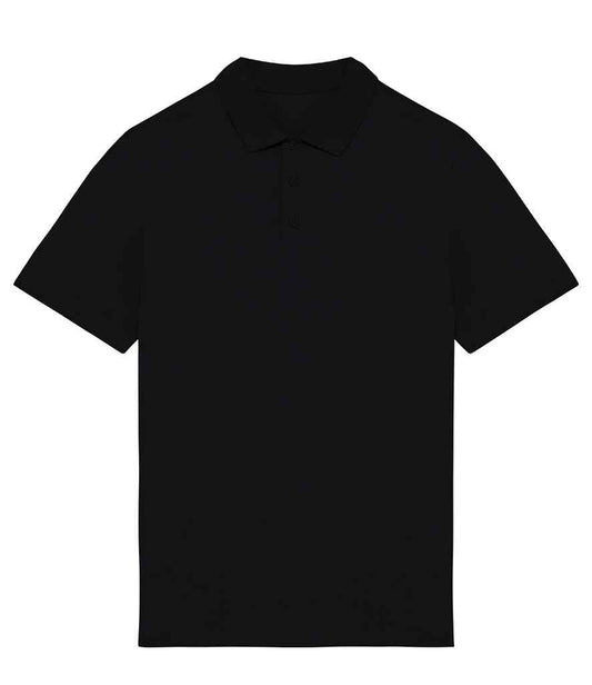Elegant men's polo shirt made from 100% organic cotton, showcasing a premium enzyme-washed finish for ultimate comfort.