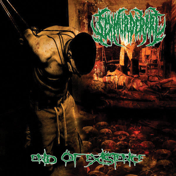 Officially Licensed End Of Existence CD by Sex Murder Art, featuring a dark and captivating album cover art, offered by Rancid Offal Records. This death metal album embodies the essence of the genre with its chilling visuals and compelling tracklist.