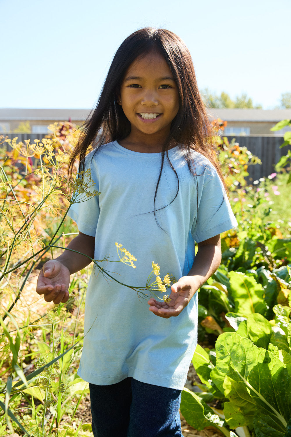 Luxury Fairtrade Organic Cotton Kids T-Shirt featuring a soft, lightweight texture, classic fit design, and available in multiple sizes, crafted from 100% organic Fairtrade cotton for superior comfort.
