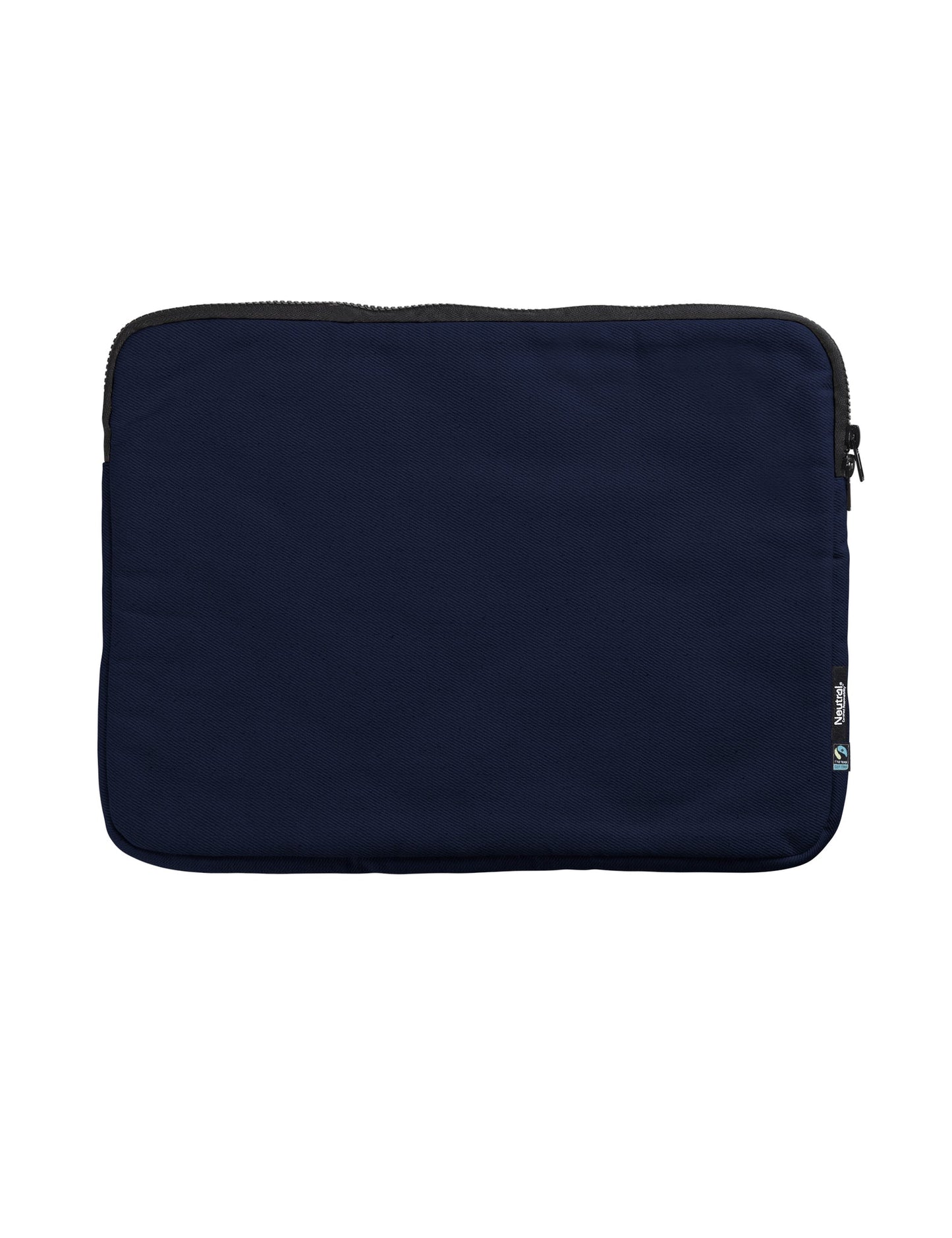 Elegant organic cotton laptop bag for 15-inch laptops, showcasing sustainable craftsmanship and padded protection for tech devices.