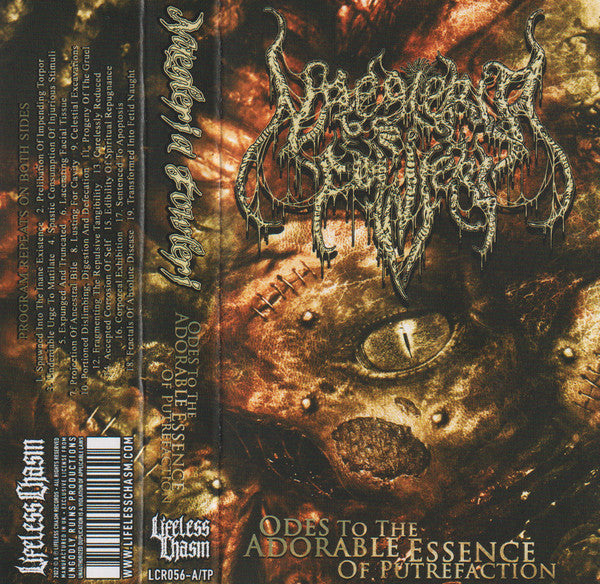 Naegleria Fowleri's 'Odes To The Adorable Essence Of Putrefaction' CD by Rancid Offal Records, showcasing luxurious grindcore artwork and design.