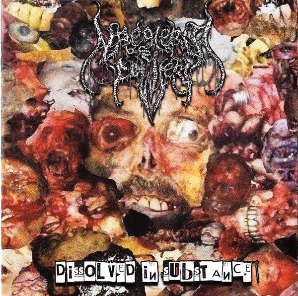 Naegleria Fowleri 'Dissolved In Substance' CD cover by Rancid Offal Records featuring intense goregrind artwork and intricate design, released in 2022 from Spain.