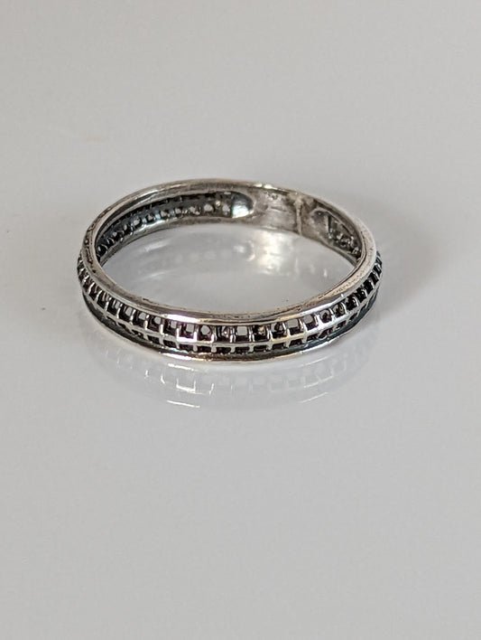 925 Sterling Silver Filigree Ring – Elegant Handmade Band for Nature Lovers