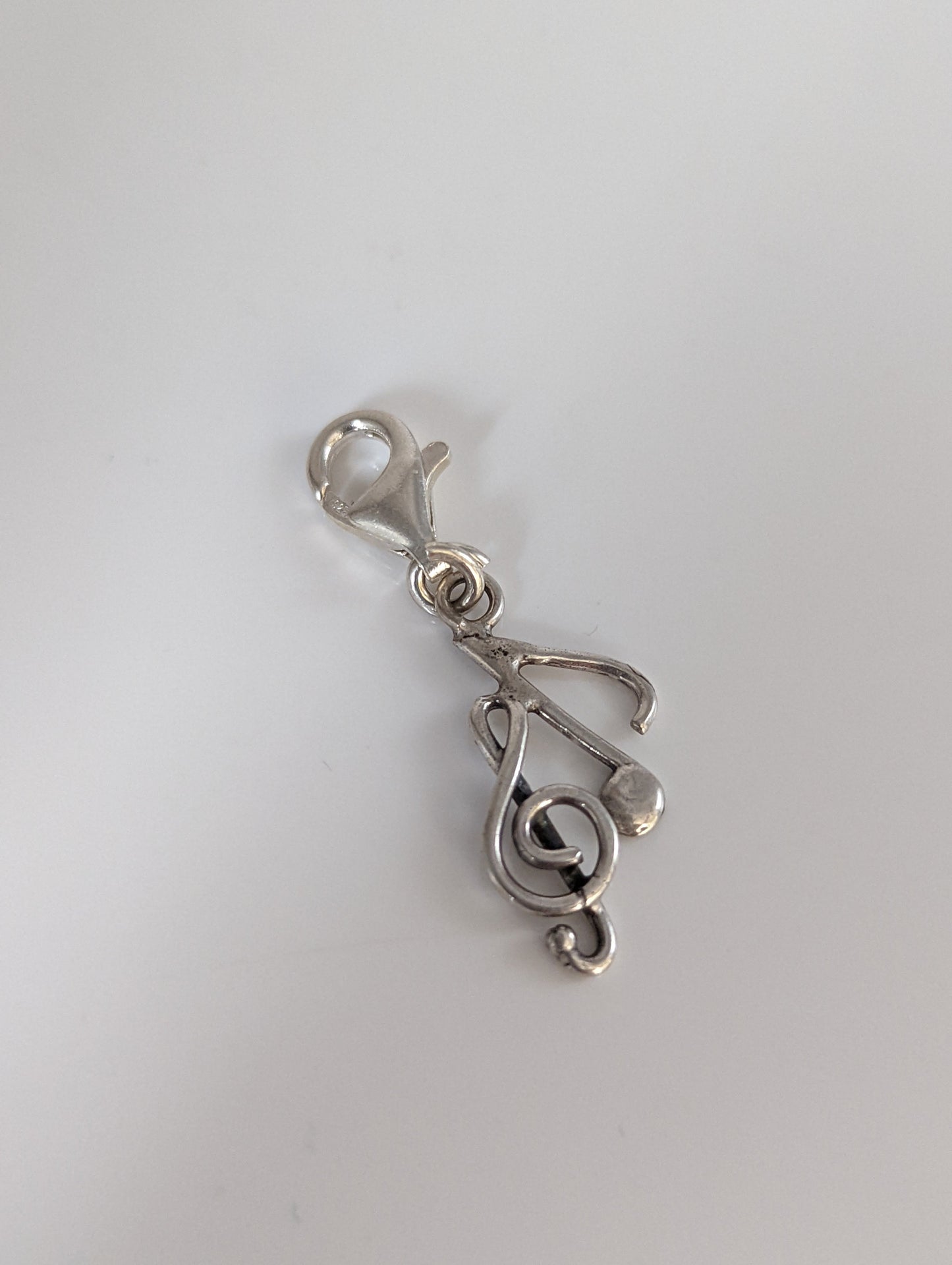 Silver Steed Clef & Note Silver Charm