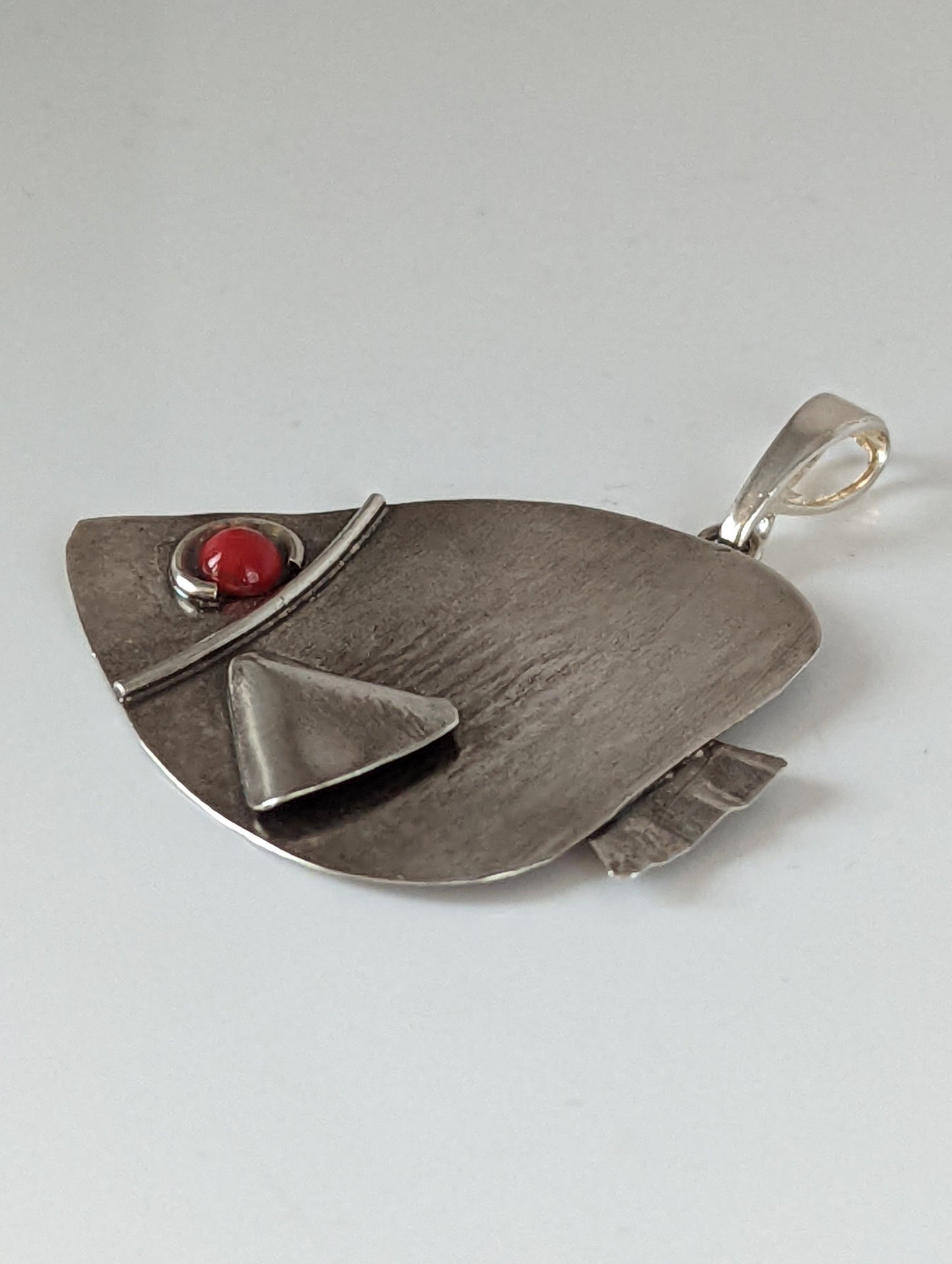 Silver Steed Angel Fish Silver Pendant