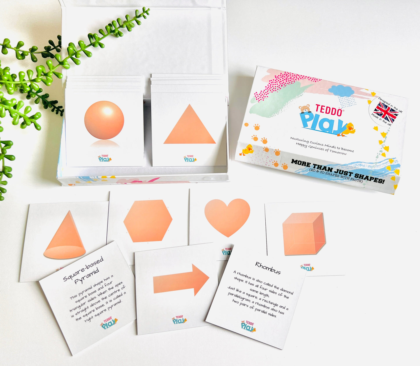 Teddo Play - More Than Just Shapes Learning Cards Set