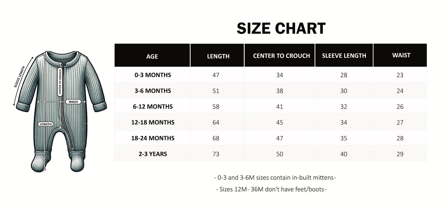 DreamBuy stylish zip-up sleepsuit with fold-over mitts and boots for the littlest ones, ensuring warmth and comfort during sleep.