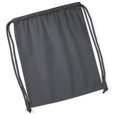 Close-up of premium organic cotton gymsac features superior print surface, ideal for customised decoration and branding, highlighting its eco-friendly materials.