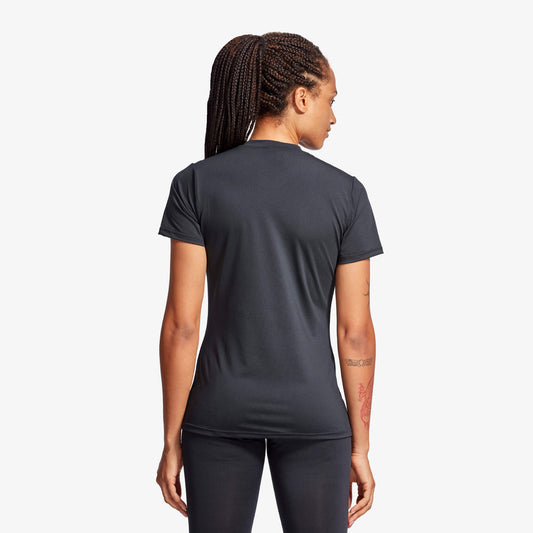 Close-up image of KYMIRA® Women's Infrared Crew Neck T-Shirt highlighting the high-quality fabric and sleek design.