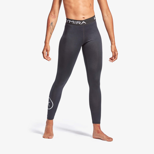 Elegant display of KYMIRA® Women's IR50 Infrared Recovery Leggings showcasing breathable, quick-drying technology, ideal for optimal recovery and muscle support.