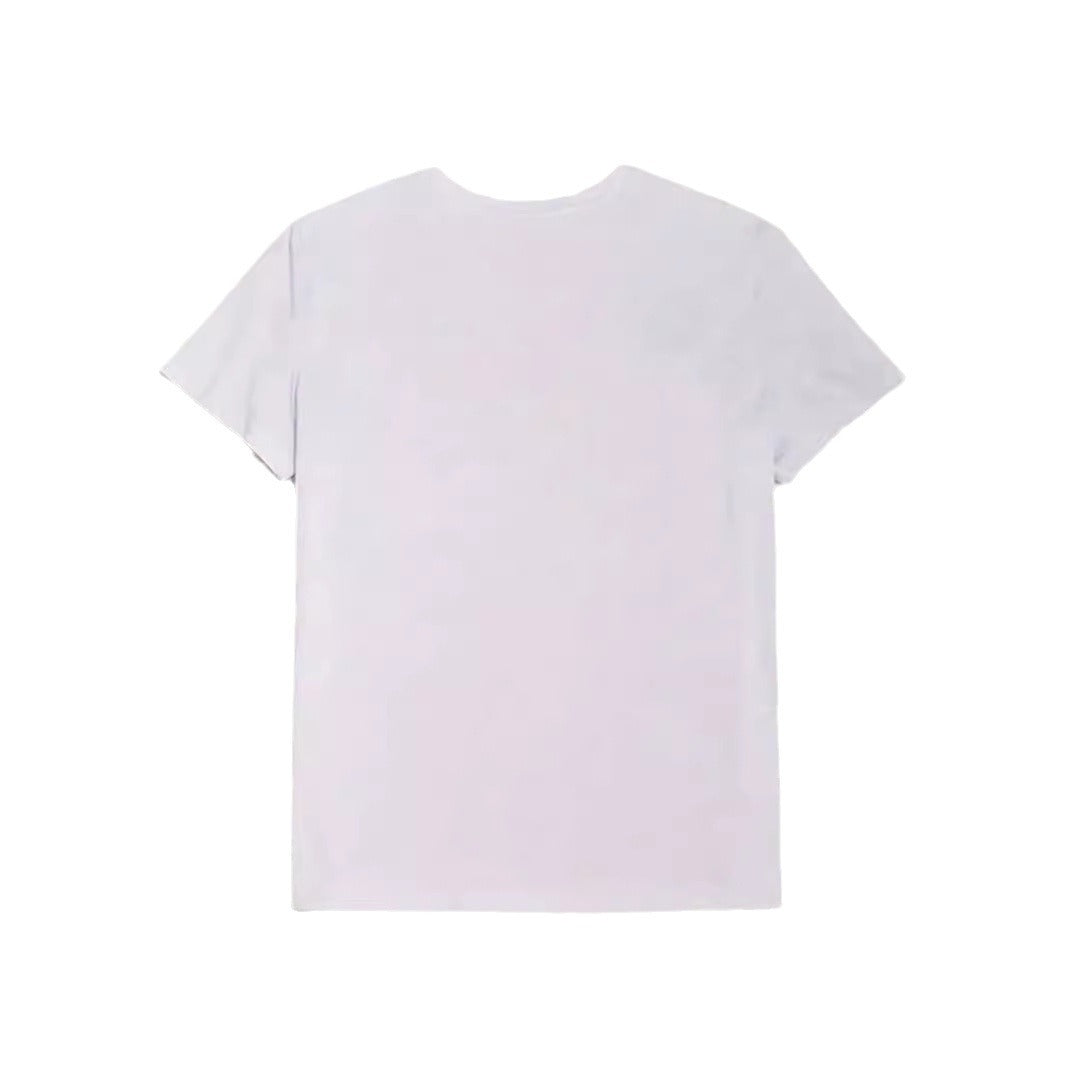 Versatile back view of a chic white plus size t-shirt, ideal for layering or casual outings.