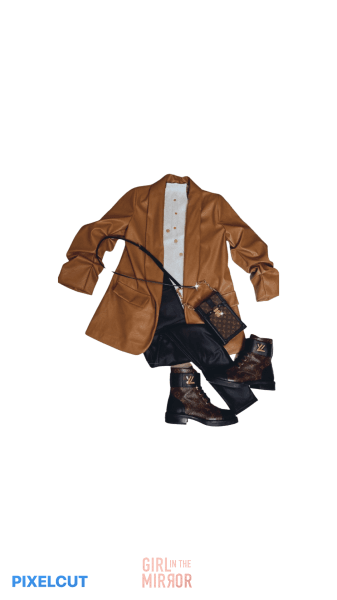 Luxurious High Waist Black PU Leggings designed for ultimate comfort with a soft inside, styled in a fashionable flatlay with complementary pieces for a sophisticated look, available in multiple sizes.