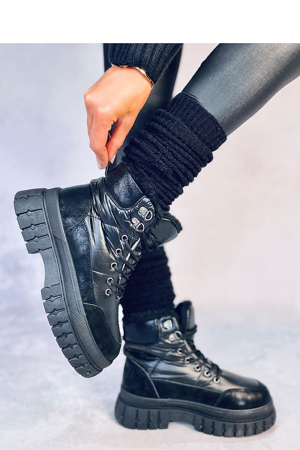 Luxurious Women's High-Sole Snow Boots by Inello, crafted from eco suede, featuring thick insulation for ultimate winter warmth and comfort.