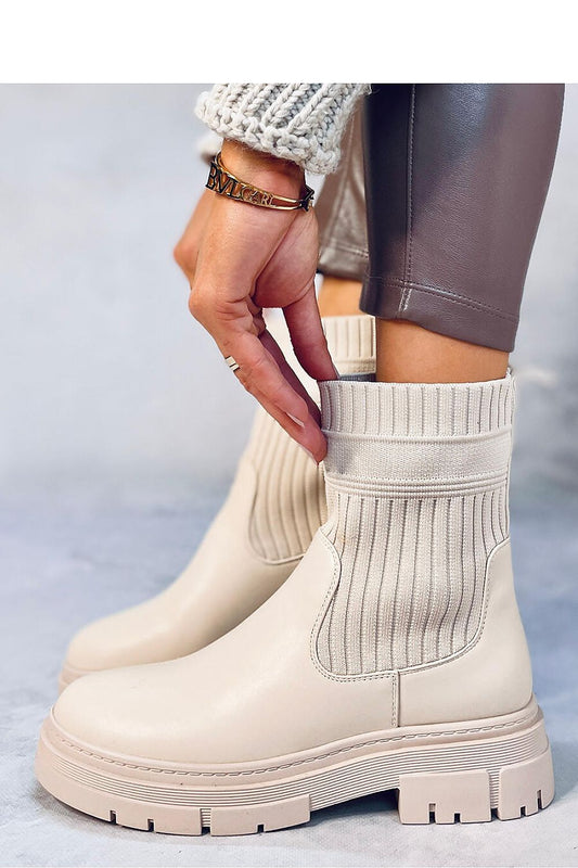 Stylish Women's Inello Boots showcasing a refined design with a 4.5cm heel, made from high-quality materials including eco-leather and elastic fabric, perfect for adding sophistication to any outfit.