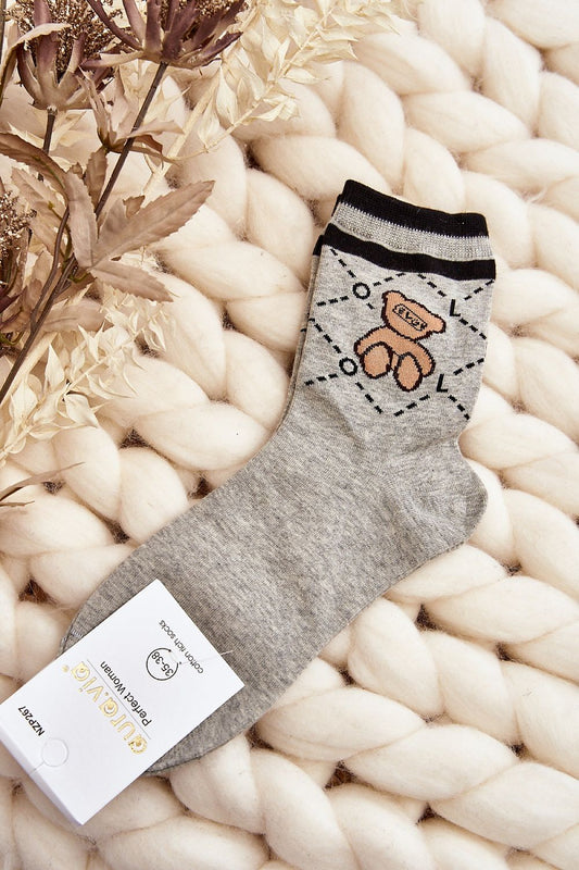 Elegant women's cotton ankle socks by Step in Style, ideal for winter warmth and stylish gifting.
