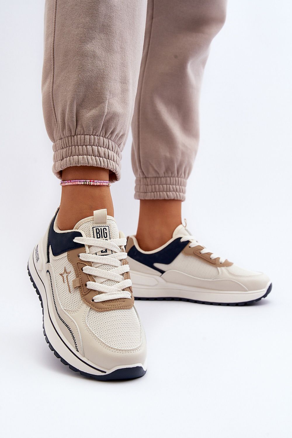 Big Star Women's Sneakers in luxurious eco leather featuring HI POLLY SYSTEM insole for ultimate comfort and style, designed by Step in Style.