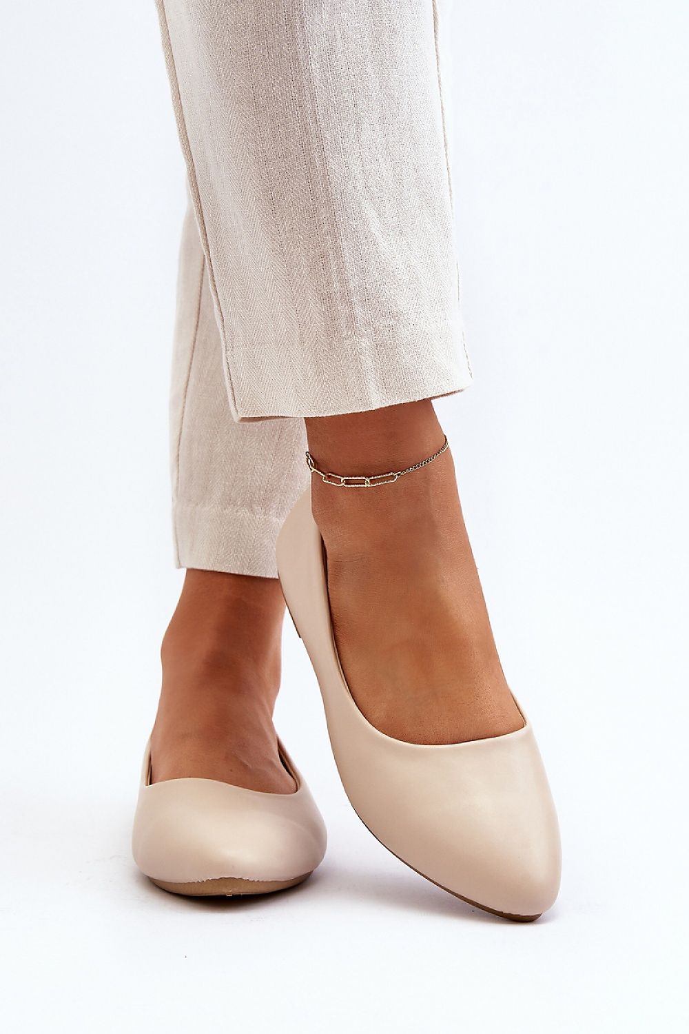 Comfortable and Elegant Eco Leather Ballet Flats by Step in Style, ideal for sophisticated women's fashion.