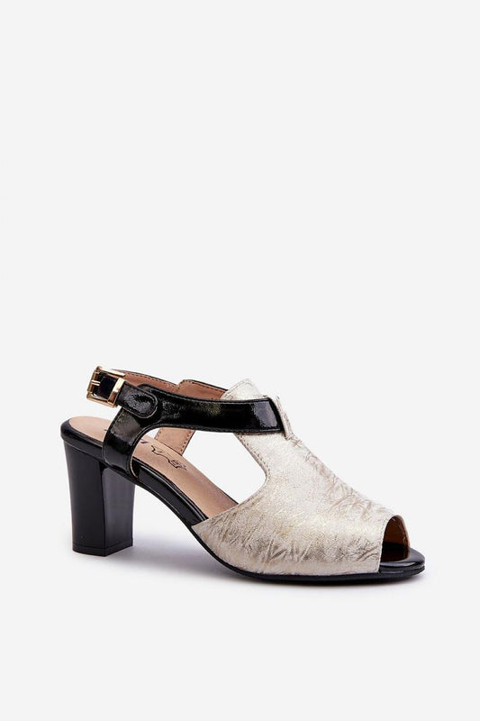 Elegant eco leather sandals for women featuring a soft insole and chic adjustable strap, designed by Step in style for a luxurious summer look.