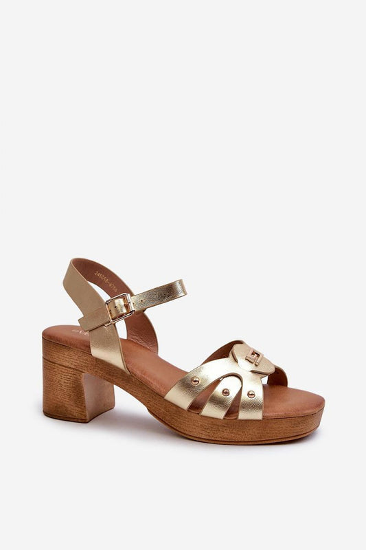 Stylish women's eco leather sandals with buckle for custom fit, designed for luxurious comfort by Step in style.