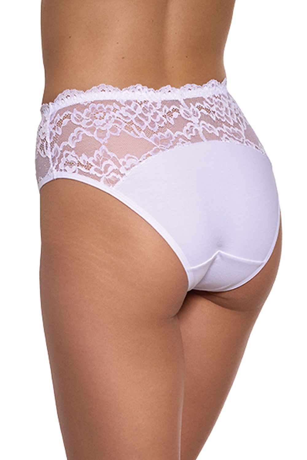Close-up view of Gabidar Basic Figs Panties showcasing the exquisite lace embellishment and soft breathable fabric for all-day comfort and style.
